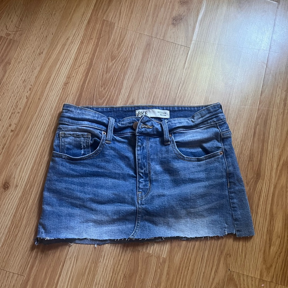 BKE denim mini skirt
